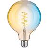 Paulmann 29161 Lampadina a filamento 230V Smart Home Zigbee LED Globe G125 E27 600lm 7,5W Tunable White dimmerabile dorato