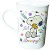 CYPBRANDS - Snoopy, tazza, colazione, stoviglie, tazze originali, porcellana, colore bianco, prodotto ufficiale
