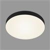 BRILONER - Plafoniera a LED senza cornice, lampadario led, lampada moderna, pannello LED da soffitto, temperatura di colore bianco caldo, Ø287 mm, nero