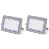 Glowster Proiettore LED 30 W 2700 lm 3000 K IP65 2 pezzi Illuminazione esterna impermeabile ideale per giardini e spazi esterni.