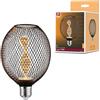 Paulmann 29086 Metallic Glow Edition lampadina a LED standard 230V Globe E27 elicoidale 3,5W 110lm 110 mm nero metallo 1800K