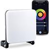 Garza Smart - Faretto LED intelligente da 14 W per esterni, Wifi 2.4 Ghz, programmabile, intensità, temperatura CCT e colore RGB dimmerabili, modalità musica, IP65, controllo tramite app e voce