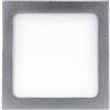 PRENDELUZ Downlight LED quadrato cromato opaco da incasso 12 W 3000 K 900 lm, dimensioni: 167 x 167 x 17 mm