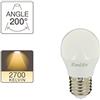 Xanlite Lampadina LED P45 - attacco E27 - 5 - 3 W cons (40 W eq) - luce bianca calda