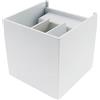 VoltShine Applique LED Bianco Cubo 12W, ideale per esterni. Grado di impermeabilità IP54, resistente all'acqua e alla polvere. Regola la temperatura del colore (CCT) per un ambiente perfetto e