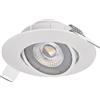 Emos - Faretto da incasso a LED, 5 W, 230 V, 3000 K, 450 lumen, a risparmio energetico, A+