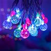 Koopower 2 catene luminose con 50 LED, connettore USB con telecomando a infrarossi, 8 modalità, dimmerabile, sfera di luce rimovibile, impermeabile, per Natale, giardino, multicolore
