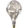 CALEX Organic EVO - Lampadina LED XXL, attacco E27, 6 W, dimmerabile, lampadina decorativa in titanio, bianco caldo, argento