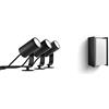 Philips Hue White and Color Lily Kit Base con 3 Faretti da Esterno Integrati, 8 W, Nero + Philips Hue White Lampada da parete Turaco LED, E27, 9.5 W, antracite