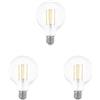 Eglo E27 LED, lampadina a globo classica, fonte di luce per illuminazione retrò, 8 Watt (equivalente a 75 Watt), 1055 lumen, luce bianco caldo, 2700k, lampadina Edison G95, Ø 9,5 cm (Confezione da 3)