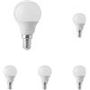 V-TAC Lampadina LED con Attacco Edison E14, 3,7W (Equivalenti a 25W), P45, 320 Lumen - Lampadina LED Massima Efficienza e Risparmio Energetico - Luce Bianca Calda 3000K (Confezione da 5)