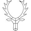 Star 582-54 Cupid - Renne luminosa a LED head, metallo, colore: Nero