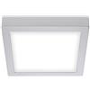 Briloner Leuchten - Plafoniera LED, lampada da soffitto, luce da soffitto 16,5 watt, 1.600 lumen, 4.000 Kelvin, quadrata, cromo opaco, 225x225x32mm (LxPxA)