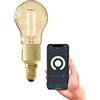 CALEX Lampadina intelligente E14, con app e controllo vocale Alexa compatibile (4,5 W), lampadine LED WiFi, filamento dimmerabile, luce bianca calda