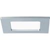 Paulmann 92076 Faretto Ad Incasso Led Quadrato 6 W 4000 K, Plastica, Cromo Opaco, 115. x 11.5 x 0.5 cm