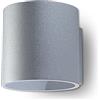 MiaLux Gaja Lampada da parete per interni, colore grigio, rotonda, 1 x G9 fino a max. 40 W, 230 V, IP20, soggiorno, camera da letto, scale, corridoio, classe energetica A++