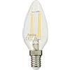 Xanlite RFV470FCW Lampadina LED a forma di fiamma, attacco E14, con angolo di illuminazione a 320°, 4 W, equivalente a 40 W, lampadina a fiamma, 470 lumen, luce bianca neutra, RFV470FCW