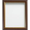 Frame Company - Cornice per Foto Effetto Mogano con Inserto Dorato, Dimensioni a Scelta 10x10 Inches - 25.4x25.4cm Mogano
