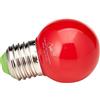 Laes, serie sferica lampadina LED E27, 9d-1 W, Rosso, 45 x 72 mm