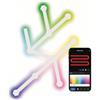 EMOS - Lampada da parete Smart RGBIC da gioco con app, 9+9 segmenti - Illuminazione modulare - 16+ milioni di colori, sincronizzazione musicale, controllo vocale - Luce ambiente WiFi da 2,4 GHz - Cavo