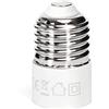 Glowster Adattatore da E27 a E14, bianco