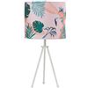 ONLI Lampada Grande Flamingo TREPPIEDI, Bianco, Rosa, Verde