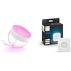 PHILIPS Hue White and Color Ambiance Iris Lampada da Tavolo Smart, Bianca, con Bluetooth, Luce da Bianca a Colorata + Hue Bridge 2.0, Centro di Controllo del Sistema Hue, Bianco