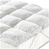 CASATEX | Topper Bed in Microsfere 5 cm - Coprimaterasso Trapuntato e Soffice, 100% Anallergico e Traspirante, corregge i difetti del materasso | Matrimoniale 170x200x5 cm
