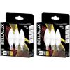 Bellalux Lampada a LED, base E14, bianco caldo (2700K), smerigliato, a forma di candela, sostituzione della lampadina convenzionale 25W, confezione doppia (Confezione da 2)