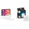 Philips Hue White and Color Ambiance Gradient Lightstrip, Striscia Led Smart, 2 M, Bluetooh & Bridge 2.0, Centro di Controllo del Sistema Hue, Bianco