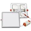 Monkey Ladder Downlight regolabile da incasso quadrato 175 x 175 mm, 15 W, 4000 K, colore argento, con taglio regolabile. Ideale per illuminazione decorativa e funzionale.