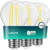 Linkind Lampadina Vintage, E27 ultra efficiente, 7,2 W = 100 W, luce bianca calda 2700 K, Classe energetica A, Non dimmerabile, 1521 lumen, Lampadina Edison A60, Pacco da 3
