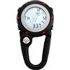 JewelryWe Orologio digitale da uomo e da donna, con clip, mini orologio Microlight con fibbia per zaino e cintura, orologio da taschino per arrampicata su roccia, dottori, infermieri, chef, Compatto