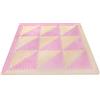 LÜ BABYMATS LuBabymats - Tappeto a puzzle per bambini, in gomma EVA. Pavimento extra imbottito per bambini in Beige e Rosa