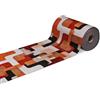 SaRani Tappeto Guida Passatoia Cucina Fantasia Puzzle Colori Arancione, Beige e Nero, Design Elegante e Resistente (275x50 cm)