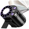 Generic Ventilatore portatile a clip di dimensioni - 100 velocità display a LED accessorio rinfrescante portatile - Mini ventilatore da cintura a batteria con morsetto, per cantiere all'aperto casa