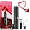WINE AND FLOW Cavatappi elettrico 4 in 1 a batteria Wine and Flow - Idee regalo premium amatoriale o professionale del vino - Confezione regalo originale apribottiglie elettrica - Accessorio vino e cavatappi