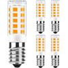 GOHDLAMP Lampadina LED E14, 3W Luce Bianca Calda 2700K, Sostituzione 35W Alogena, Non Dimmerabile, 230V, Confezione da 5