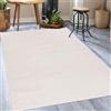 Mazovia Tappeto astratto - Tappeto per soggiorno, camera da letto, sala da pranzo, ufficio, pile corte, rettangolare, certificato Oeko-Tex - morbido, beige crema, 180 x 250 cm