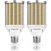 DragonLight 50W Lampadina LED Mais Super Luminosa (Sostituisce 350W) - Lampadina LED Edison E27-3000K Bianco Caldo 5000LM per Illuminazione Commerciale - Garage Officina Ufficio Cortile (2 Pezzi)