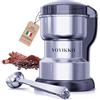 YOYIKKO Macina Caffe' Elettrico 300W, Macinacaffè, Macinatura Regolabile Macina Caffe per Espresso/Gocciolamento/Versamento. Macinacaffè Per caffè, spezie e altri alimenti (Argento-238)