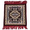 ASHIRWAD Puja Aasan Tappeto in velluto di lana Pooja Aassan tappetino da meditazione tappetino Aasanam tappeto materasso | AE000130-02 (marrone 2)