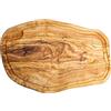 Küchenmaster Tagliere con scanalatura in legno d'ulivo, 38-40 cm, tagliere in legno d'ulivo, tagliere da bistecca, tagliere per carne igienico, antibatterico