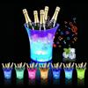 LOMUG Secchiello per ghiaccio a LED, 5 l, multicolore LED, secchio per spumante, secchio per ghiaccio con altoparlante Bluetooth, refrigeratore per bottiglie con cambio di colore, contenitore per