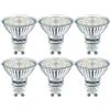 WSMCN GU10 4.9W Lampadine LED, Luce bianco neutro 4000K può sostituire la lampadina alogena PAR16 da 110W, AC230V 830lm, 120° Angolo del Fascio, Illuminazione Lunga durata lampada faretti LED, 6 pezzi