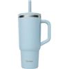 QWETCH Tazza da Viaggio Isotermica 900ml Ermetica con Cannuccia Pieghevole - Tazza Isotermica in Acciaio Inox Riciclato con Manico - Mantiene 48h Ghiaccio / 12h Freddo - Bicchiere Isotermico