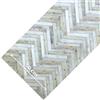 Olivo Tappeti OLIVO.shop Tappeto Cucina Antiscivolo Lavabile, Tappeto Passatoia Cucina in Pvc, Gomma Antimacchia, Passatoia Cucina Moderna, Passatoia su Misura JOKE (NATURAL PARQUET, 50x380 cm)