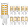 MENTA Lampadine LED G9 10W Equivalente a 80W, 800Lm, Non Dimmerabile, Luce Bianca Calda 3000K, 220-240 VAC, Risparmio Energetico Lampadine LED, Mais, Nessun Sfarfallio, Φ22*58mm, 10 pezzi