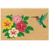 UNICRAFTALE Kolibri Zerbino da giardino con colibrì, rettangolare, per l'ingresso, antiscivolo, per l'estate, la porta di casa, la veranda primaverile, per interni ed esterni, 43 x 76 cm