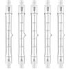 Eiaigky 5 Pezzi Lampadine Ampoule Alogene R7S 118mm 220-240V 3100lm Luce Calda 2500K Dimmerabili, Alta Efficienza Energetica e Lunga Durata, Illuminazione Omnidirezionale 360° (200W)